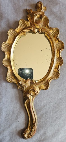 Miroir face main en bois - à,