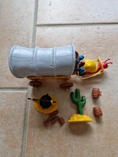 Schtroumpfs décor western accessoire chariot de cowboy