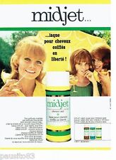 PUBLICITE ADVERTISING 116  1965  la laque cheveux secs Midjet