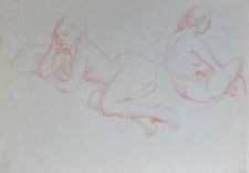 Lucio Loubet (1927-1995) - Nus féminins - sanguine (63)