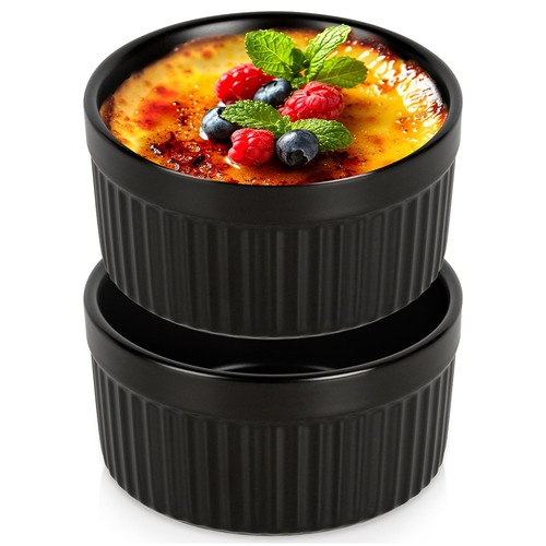 Cocotte porcelaine noire 150ml - noire,