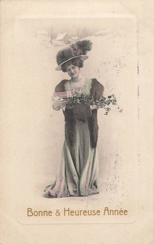 Bonne annee femme elegante - bonne,