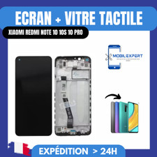 ECRAN + VITRE TACTILE SUR CHASSIS XIAOMI REDMI NOTE 10 10S 10 PRO 4G/5G
