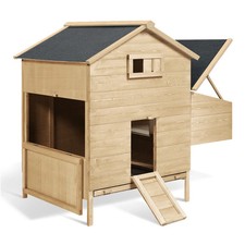 Poulailler chalet XL pour poules avec pondoir en bois