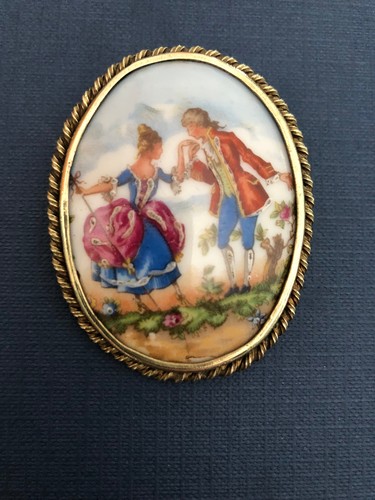 Broche scene bucolique - scene,