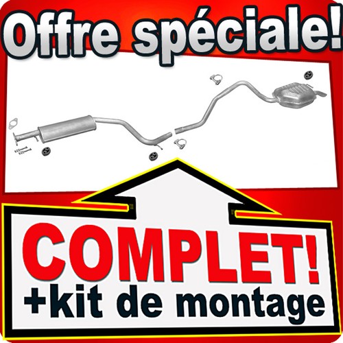 Ligne pot échappement pour - pot, d'échappement