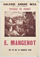 Affiche E. MANGENOT 1958
