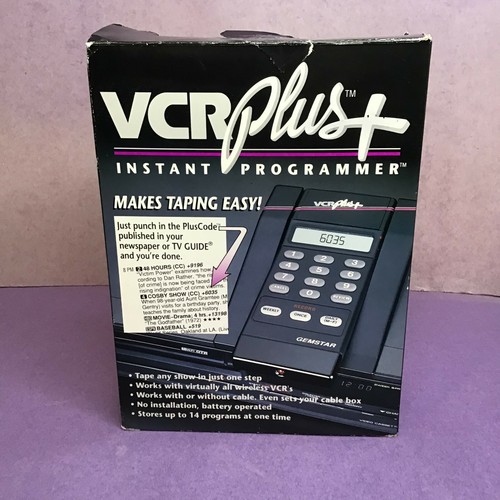 Vcr plus instant - vcr,