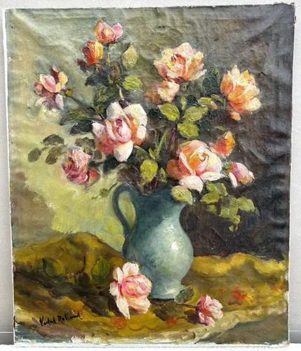 Tableau ancien huile nature - huile,