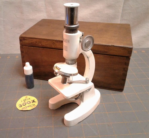 Vintage milben microscope 100x - vintage,