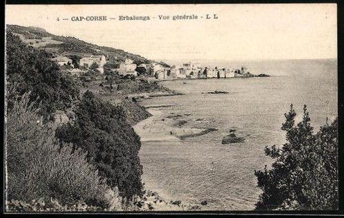 Cpa erbalunga vue générale - erbalunga,,