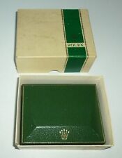 ROLEX vintage Boîte 1960 Triangle box 10 00 1 Pyramide + Surboîte "Green Stripe"