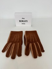 Berluti Gant  Cuir Agneau  Soie  Taille 8.5 Noir Marron Neuf 690 €