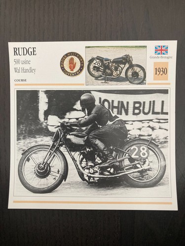 Carte fiche moto collection - carte,