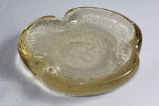 DAUM Cendrier cristal bullé