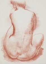 Antoniucci VOLTI : Nu de dos - Lithographie originale