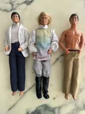 LOT 3 POUPEES VINTAGE KEN DE BARBIE 1968 MATTEL