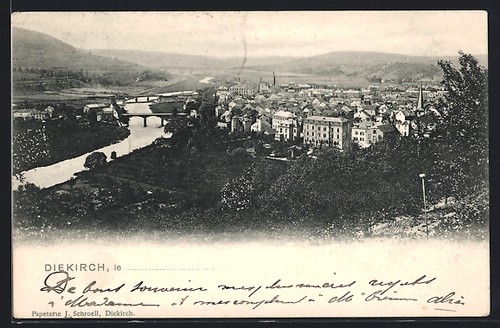 Cpa diekirch vue générale - cpa,