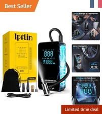 Compresseur Portable avec LED - Gonfleur Pneus 150 PSI Rechargeable et Compact