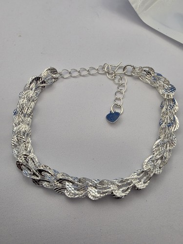 Bracelet chaîne texturée
