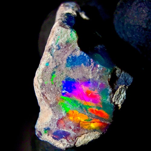 Opal brut naturel feu black - naturel,