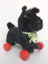 Ancien Jouet Chien Sur Roues