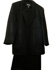 AGNES B Tailleur Formel Jupe Longue Midi Manches 7/8 Crêpe Satin de Viscose T1 S