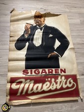 Affiche Poster 1930 Sigaren Maestro Cigarette Fumeur Smoking