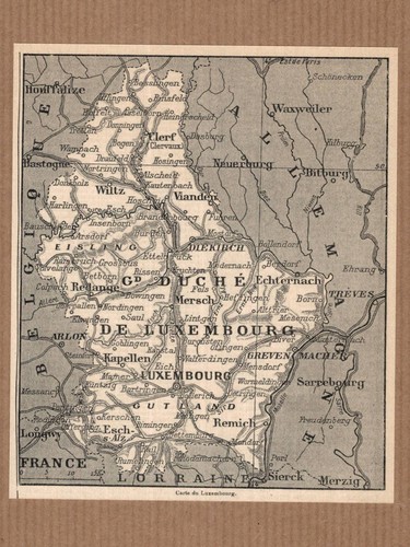 Carte ancienne luxembourg - carte,