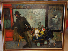 GRAND TABLEAU HUILE PANNEAU