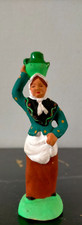 Ancien Santon de Provence - Edouard Ricard - "FEMME A LA CRUCHE" - Taille 11 cm