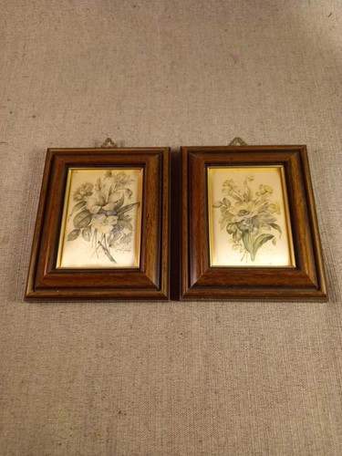 Deux tableaux sur soie