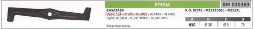 Lame pour tondeuse hydro 124 - lame,