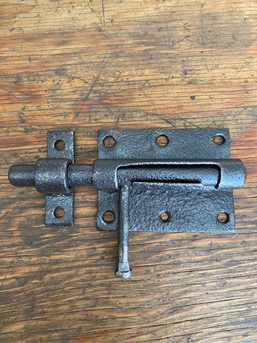Ancien gros verrou fer pour - ancien,