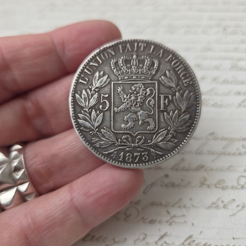 Broche monnaie argent - monnaie, roi