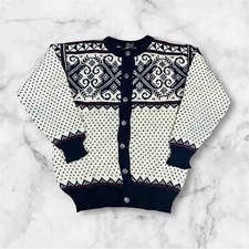 Gilet Dale Of Norway Cardigan à Motifs Vintage Y2K - Pure Laine - M