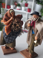 couple Santon Henri Cavasse collection 26cm vintage