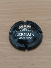 capsule de champagne GERMAIN , QUART noir (vert très foncé) et argent