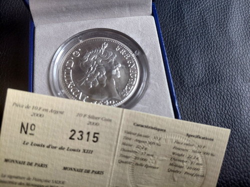 Francs 2000 argent - 2000, be