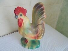 Tirelire coq en plâtre à