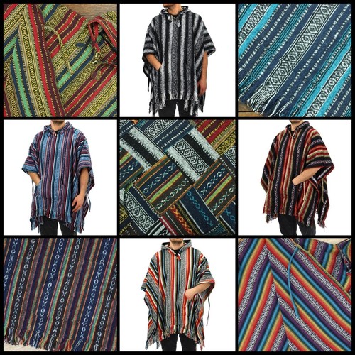 Poncho costume capuche froid - poncho,