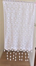 RIDEAU CROCHET MAIN ARTIISANAT