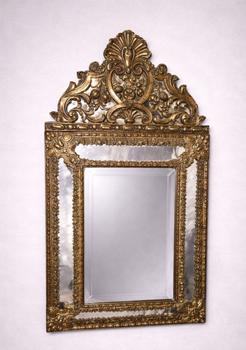 Miroir ancien cuivre - en,