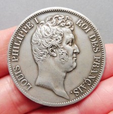 Louis Philippe Ier, Tête nue - 5 Francs - 1831 W  Lille - Tranche en relief