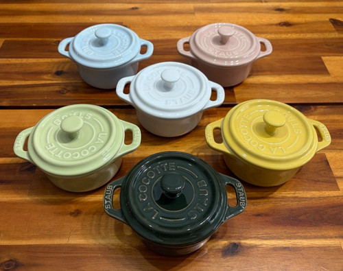6pc staub mini cocotte - staub,