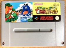 SUPER MARIO WORLD 2 YOSHI'S ISLAND - CARTOUCHE ORIGINALE NINTENDO SNES PAL FAH