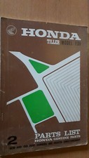 Honda Tiller F30 - F 30 - motoculteur : PARTS LIST - catalogue de pièces 1966
