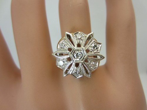 Bague fleur diamant - fleur, en