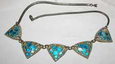 Collier vintage émaux de - vintage,