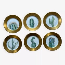 6 Assiettes Plate Cactus